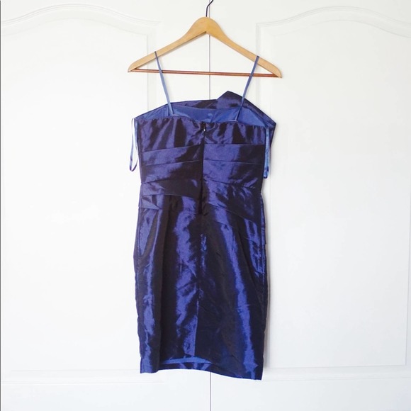 Max And Cleo Strapless Cocktail Dress Sapphire Blue Evening Strapless Dress 6 - Picture 3 of 3